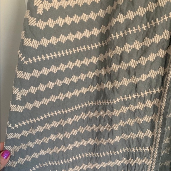 Johnny Was Duster Vest Womens M Gray Embroidered Linen Belted NEW with TAGS - Picture 5 of 8